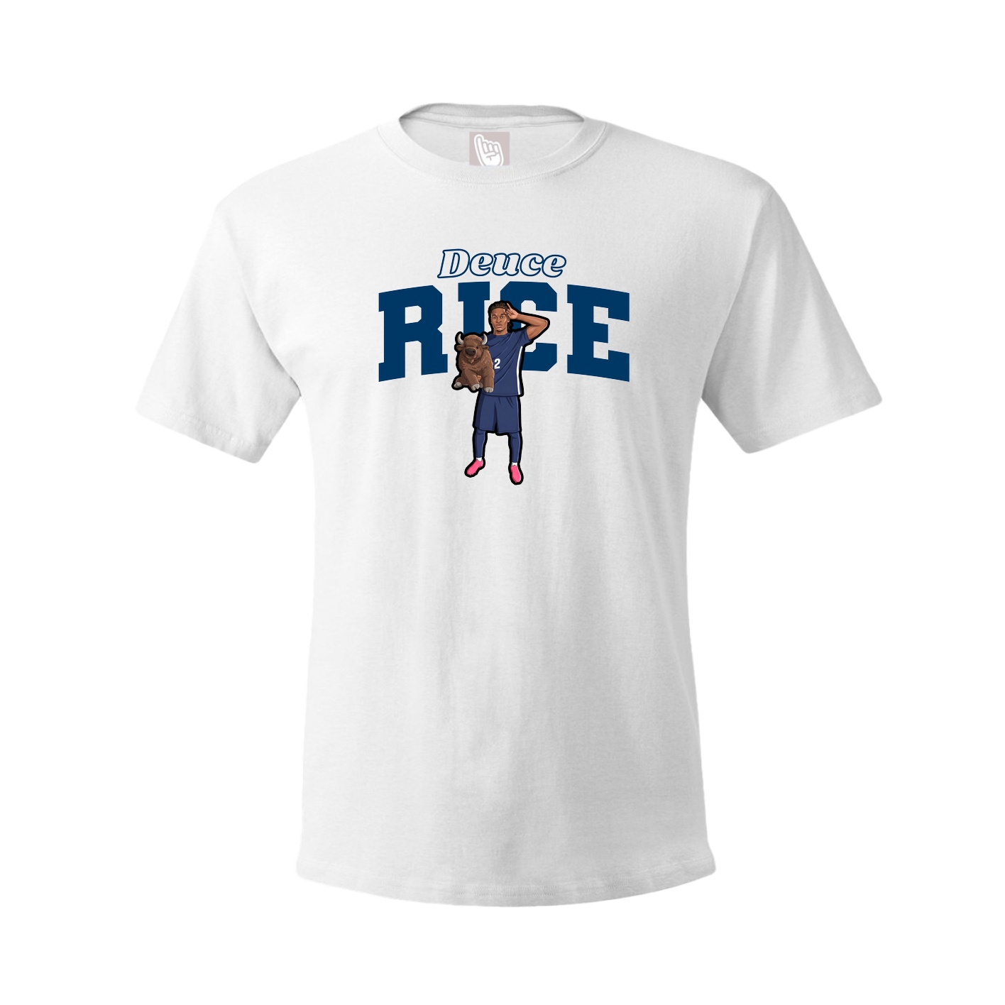 Youth Tee — Name Arch in White