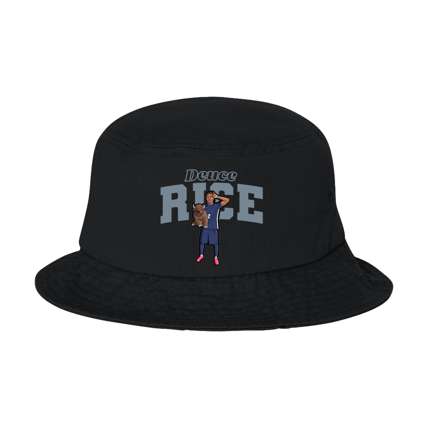 Bucket Cap — Name Arch in Black