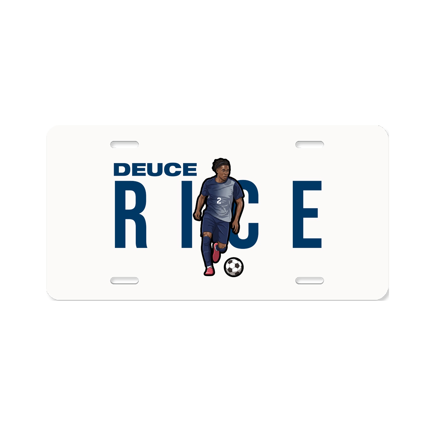 License Plate — Player Name in Classic