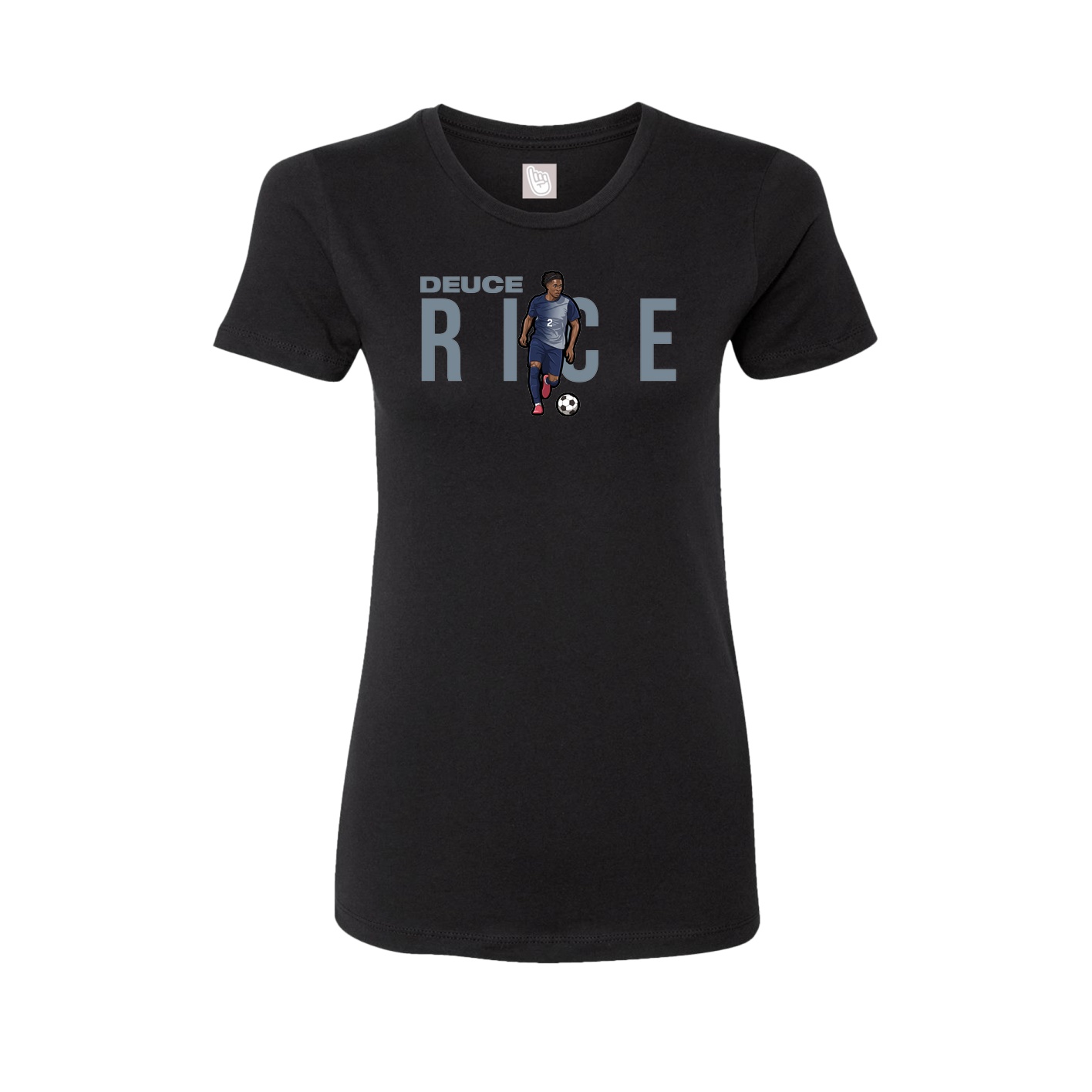 Womens Tee — Player Name in Black