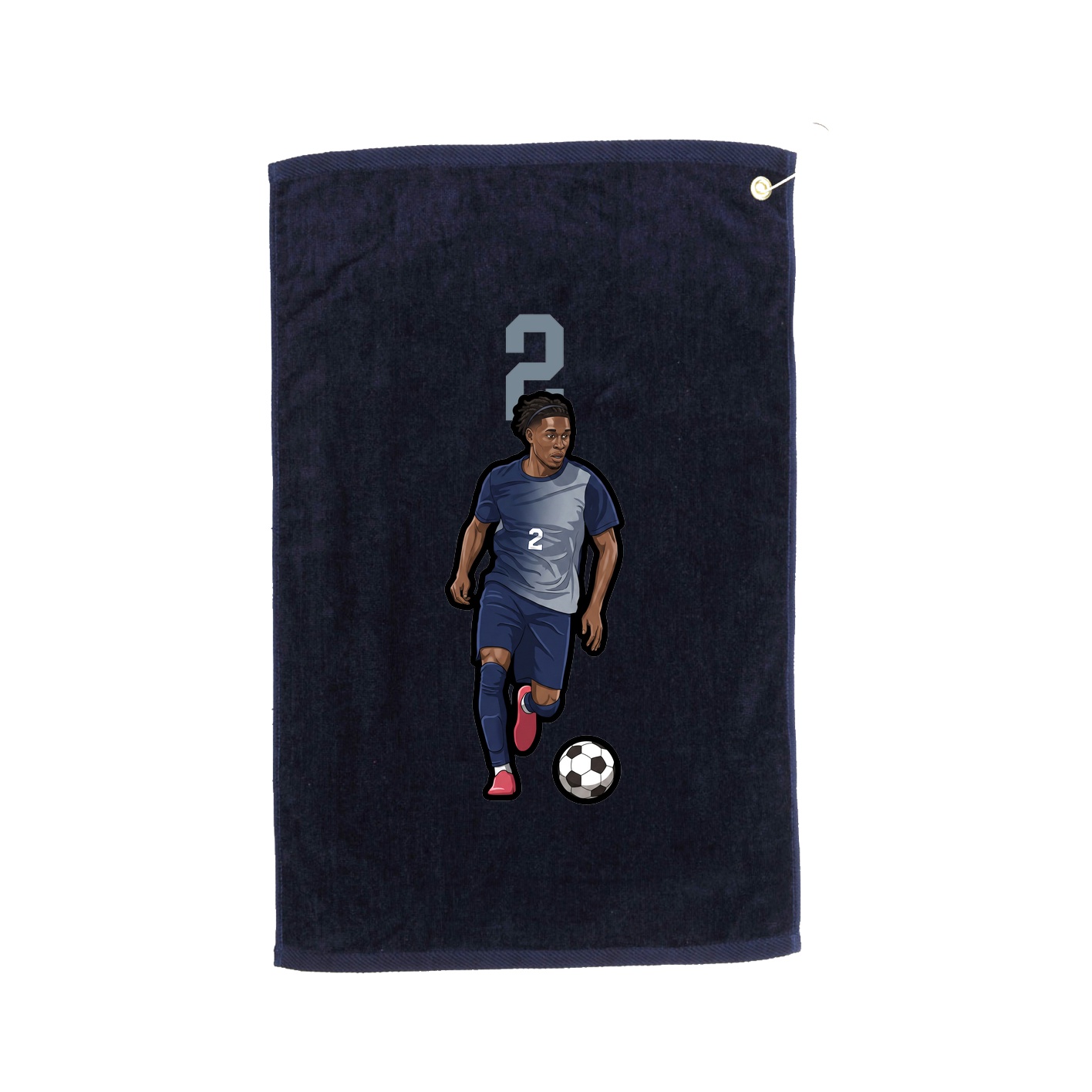 Golf Towel — Number Top in Navy