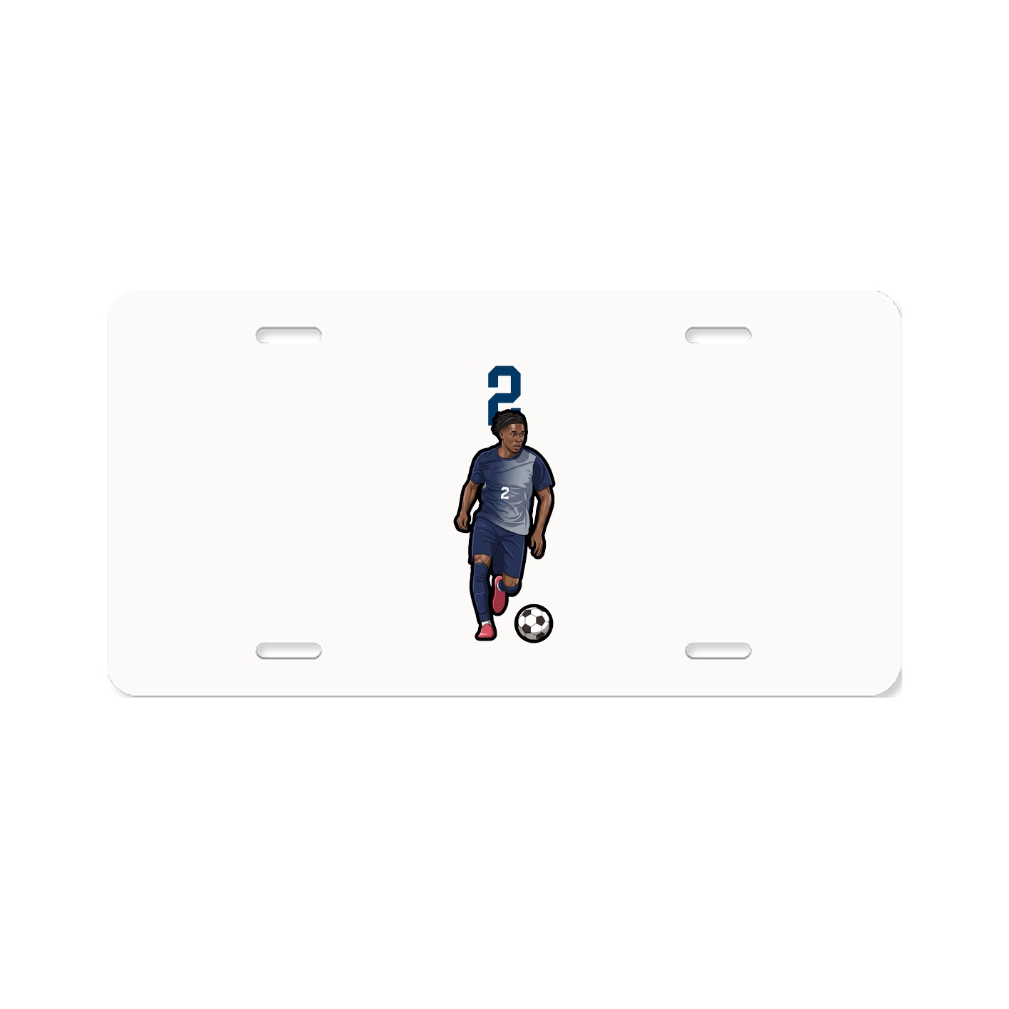 License Plate — Number Top in Classic