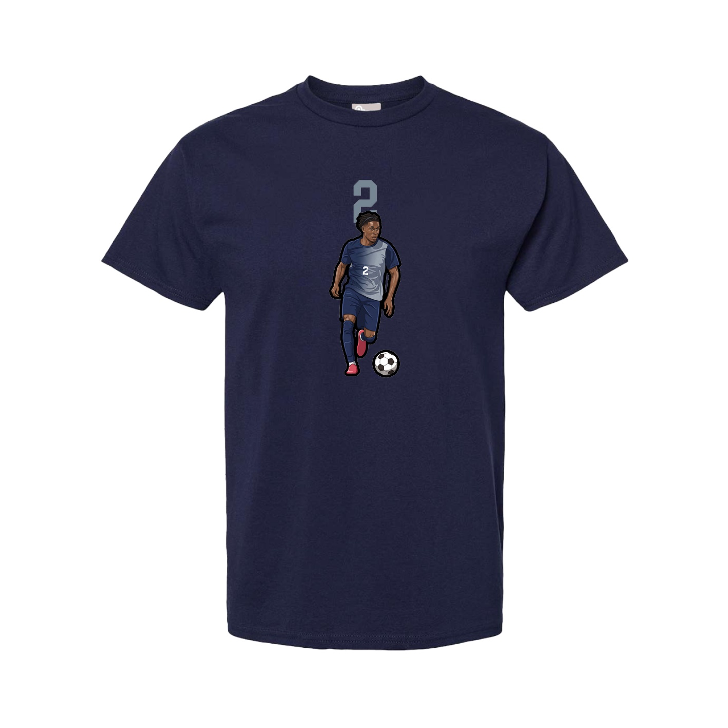 Tee — Number Top in Navy