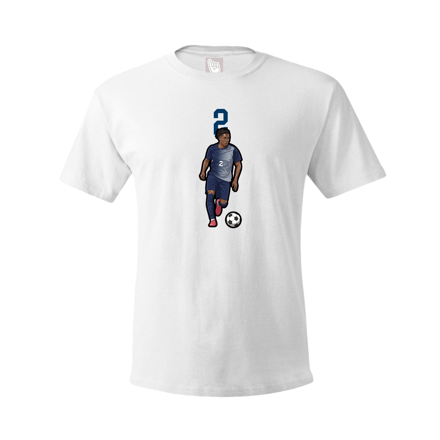 Tee — Number Top in White