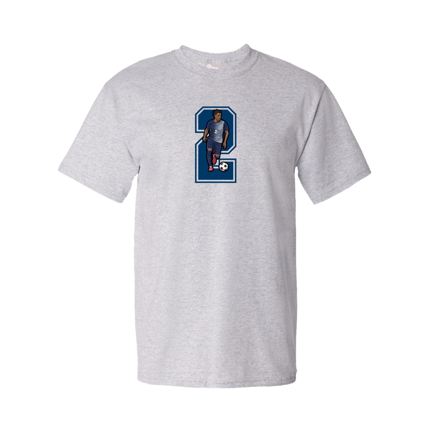 Youth Tee — Number in Grey