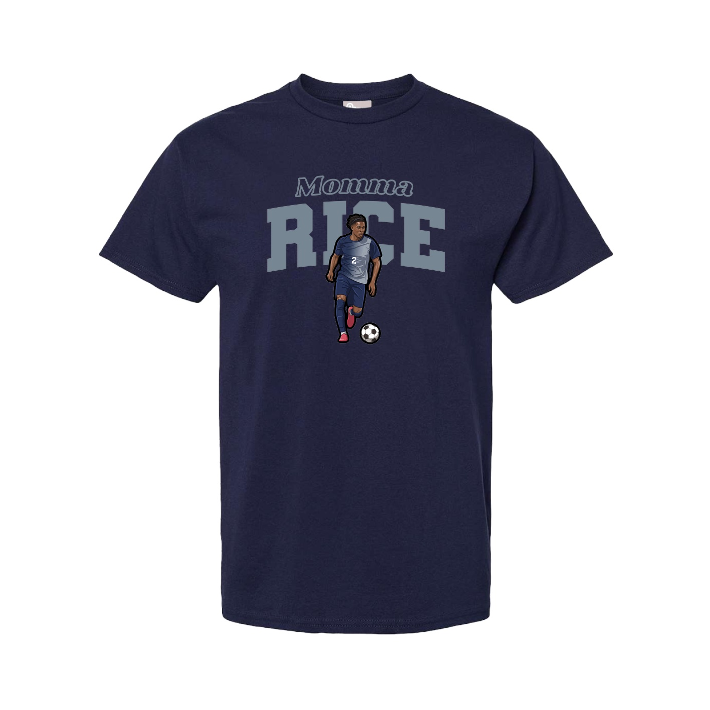 Youth Tee — Mothers Day Block in Navy