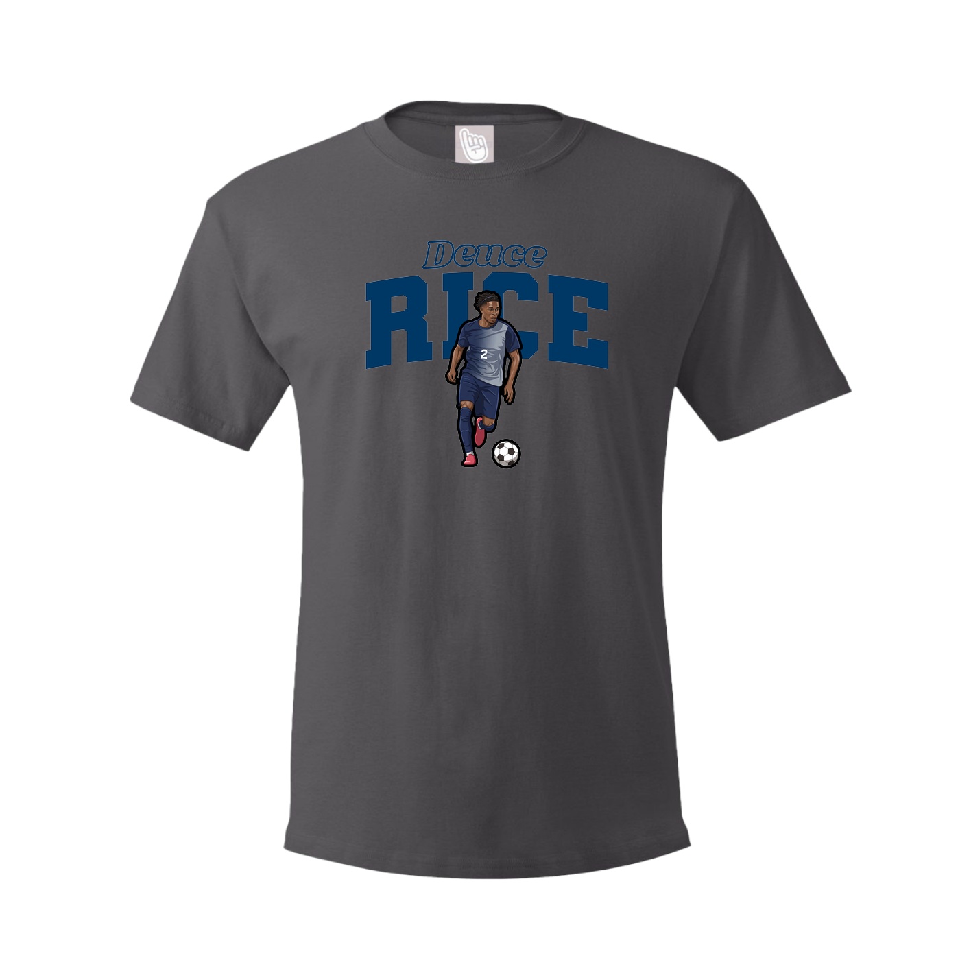 Tee — Name Arch in Grey