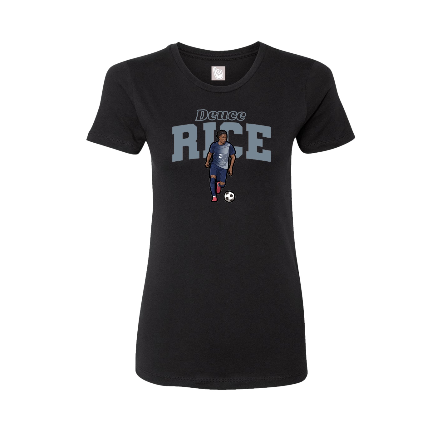 Womens Tee — Name Arch in Black