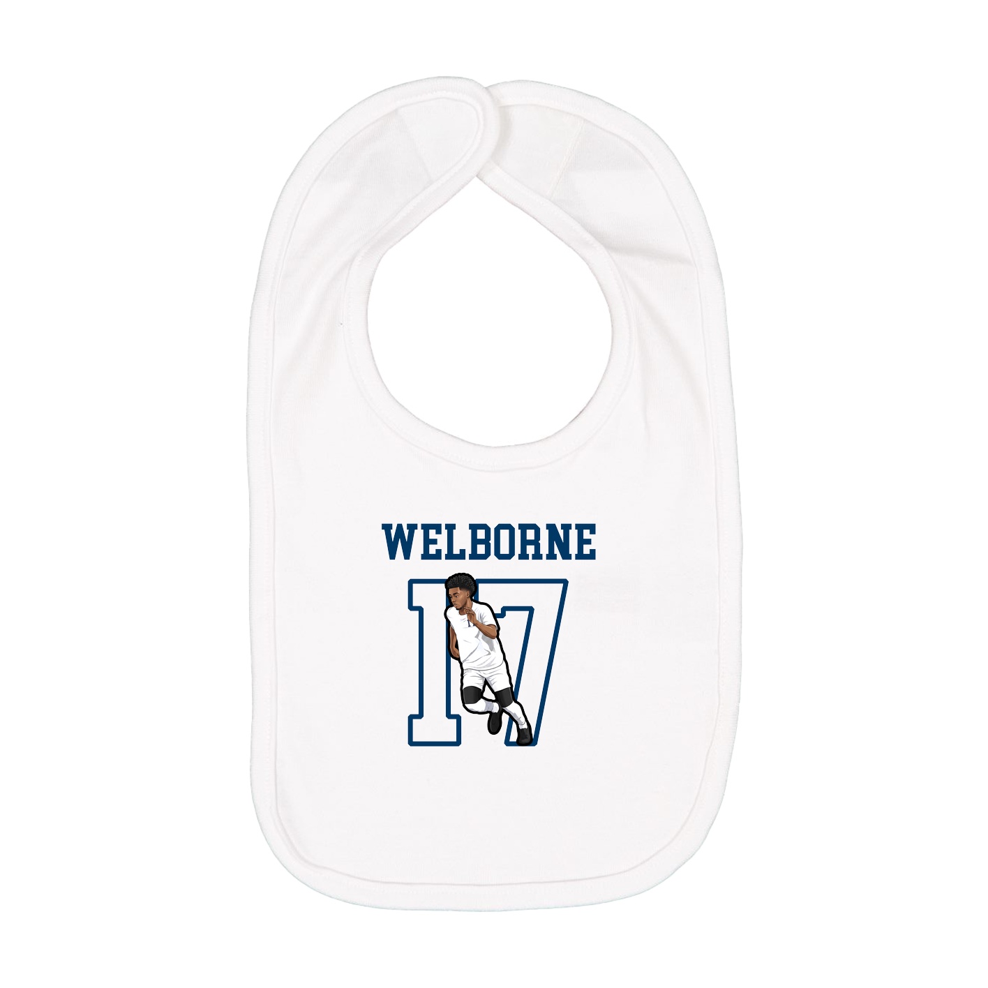 Infant Bib — Shirsey in White
