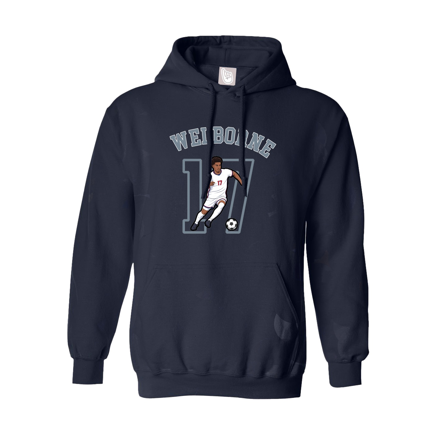 Youth Hoodie — Shirsey Arch in Navy