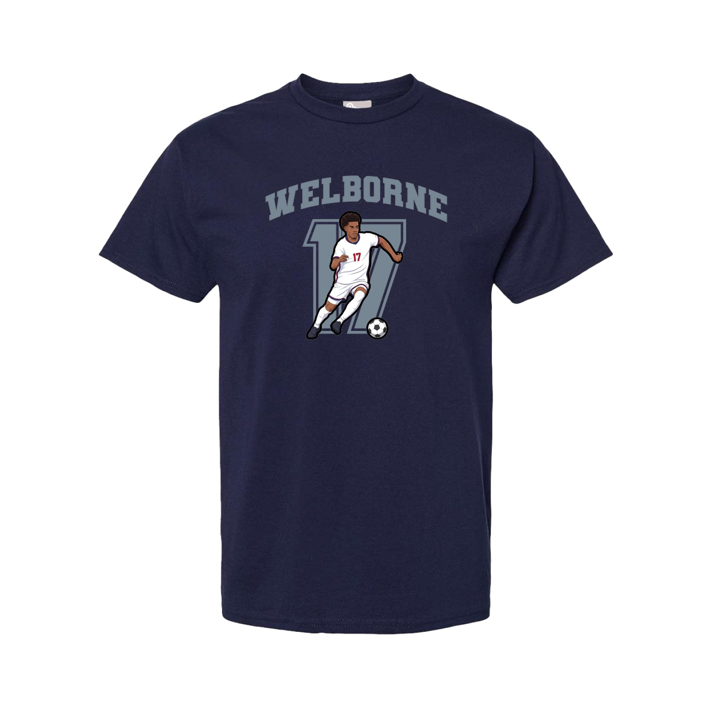 Tee — Number in Navy