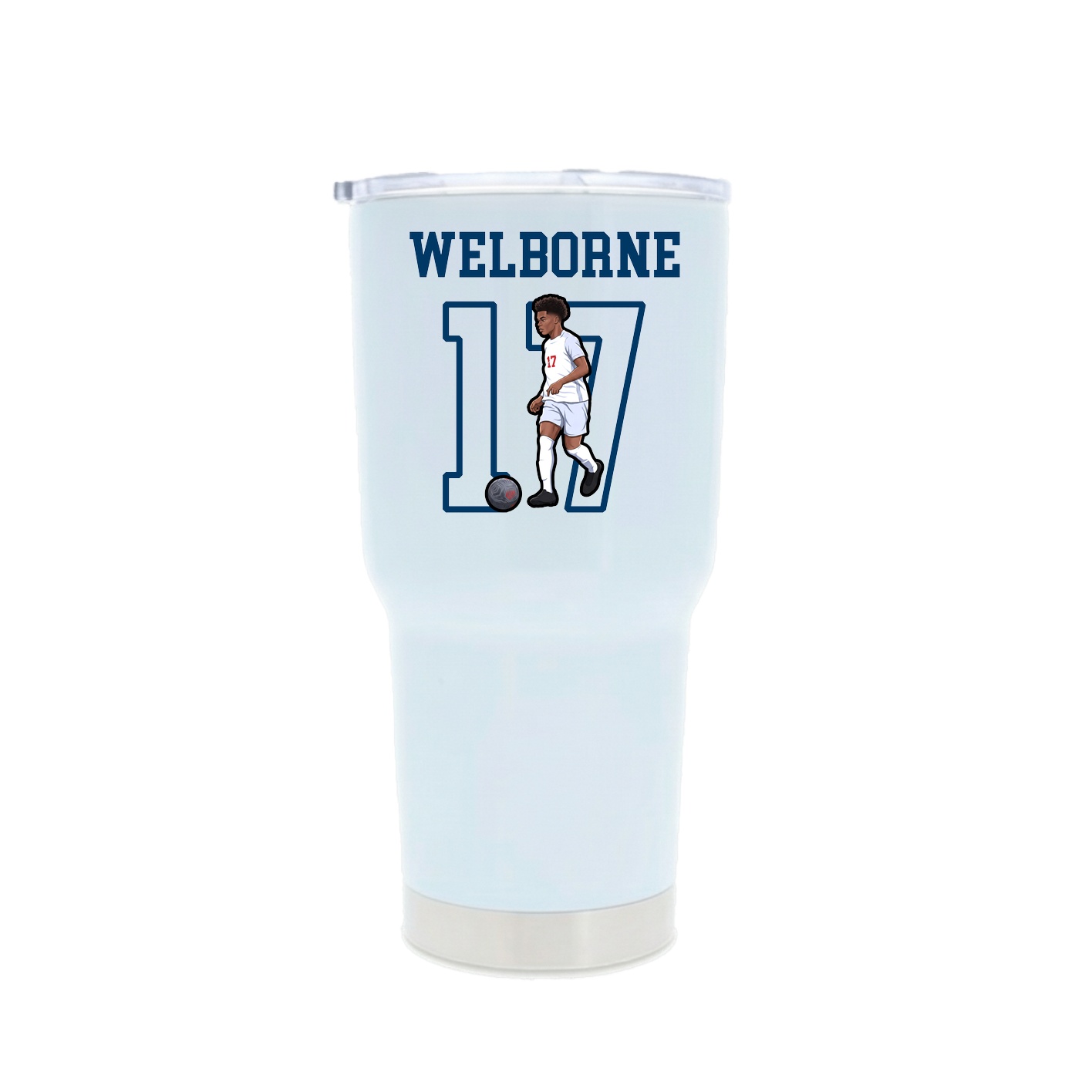 30oz Stainless Steel Tumbler — Shirsey in White