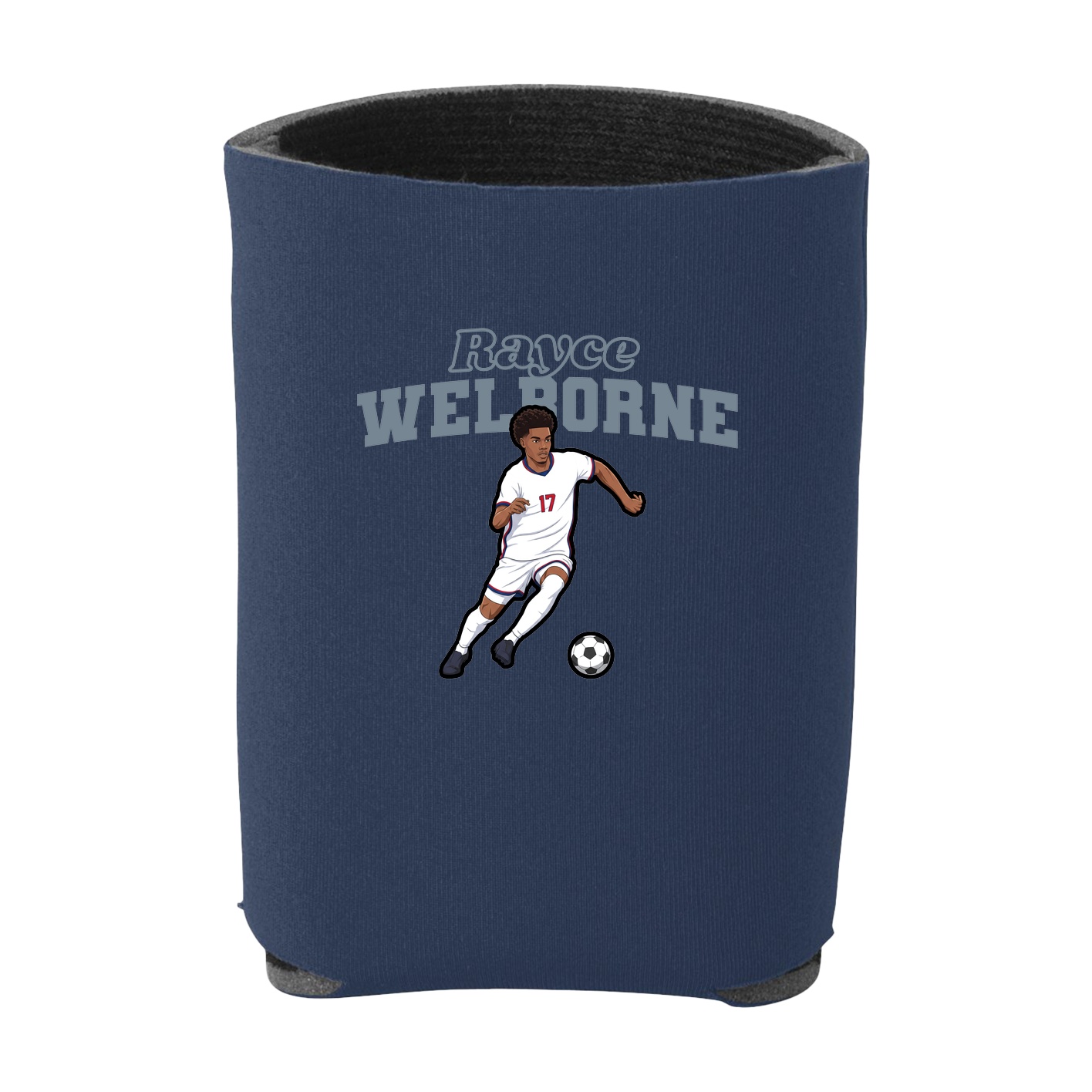Can Holder — Name Arch in Navy