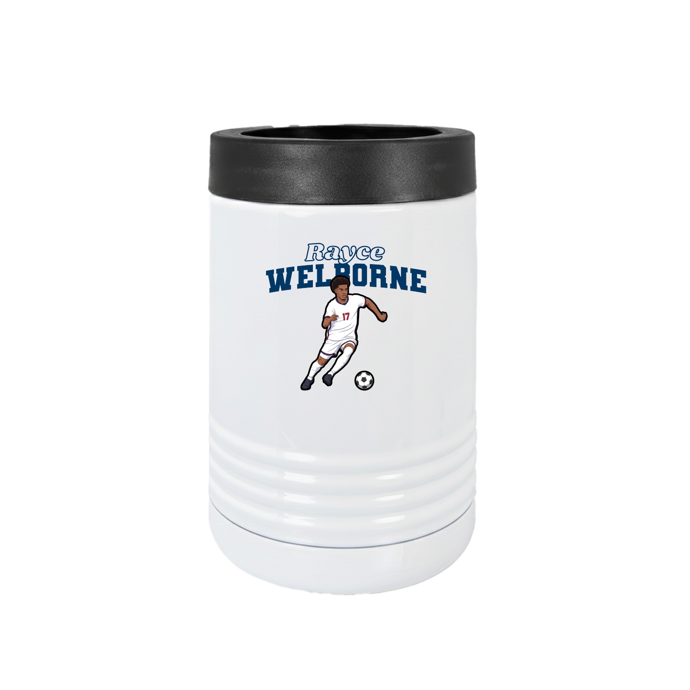 Beverage Holder — Name Arch in White