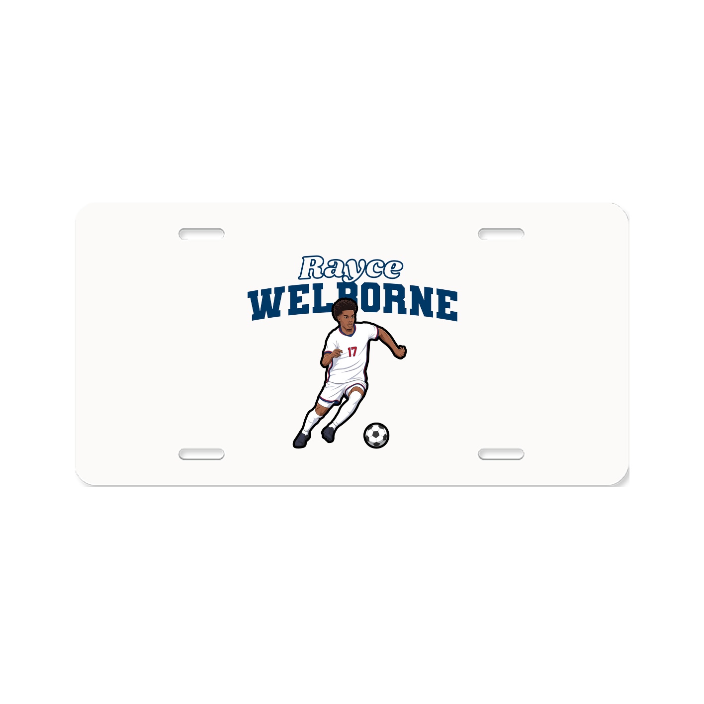 License Plate — Name Arch in Classic