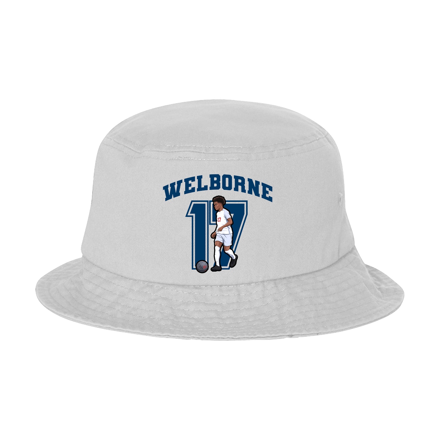 Bucket Cap — Number in White
