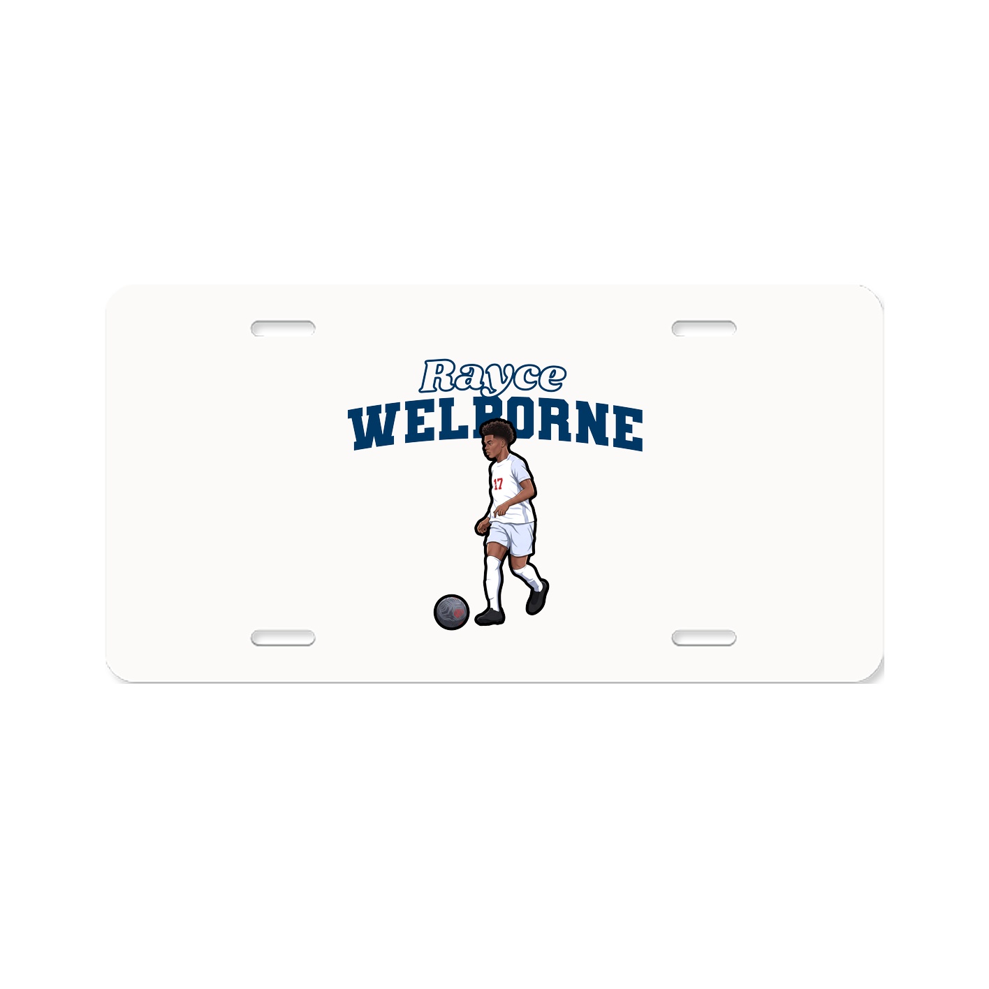 License Plate — Name Arch in Classic