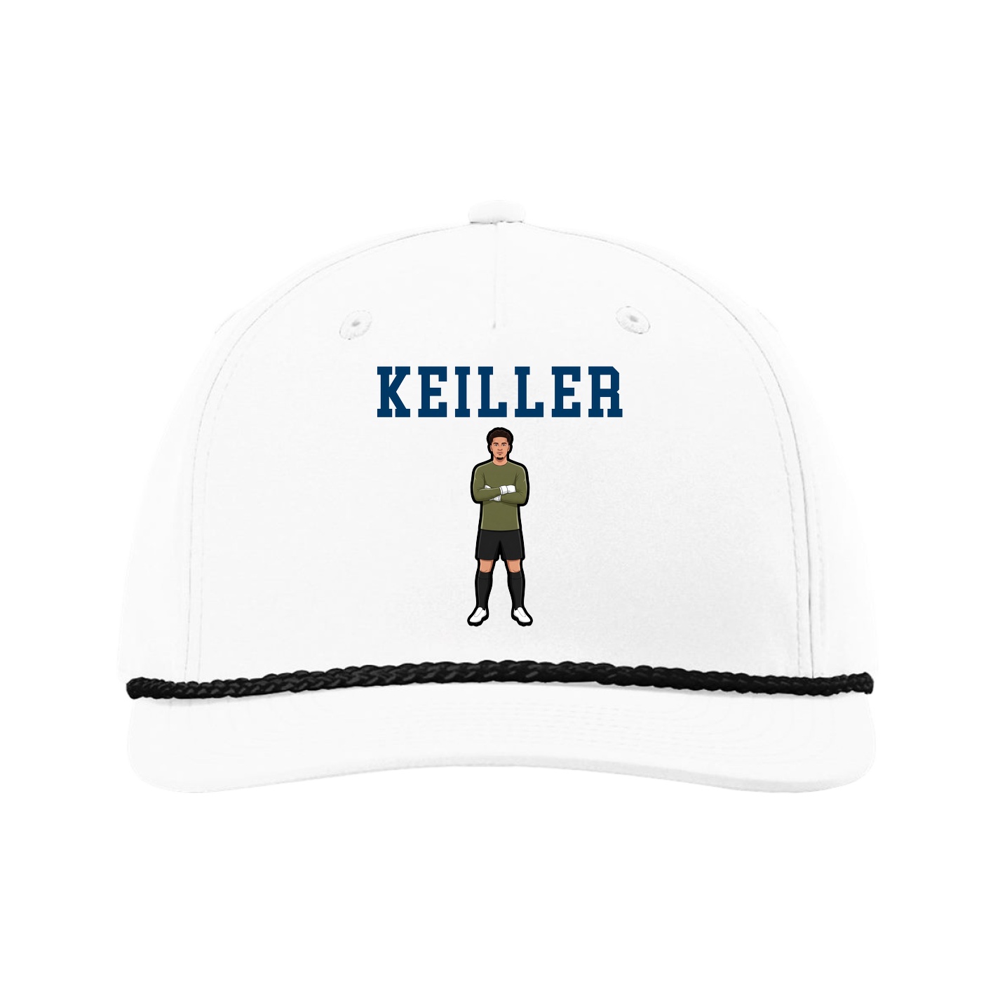 Five-Panel Classic Rope Cap — Shirsey in White
