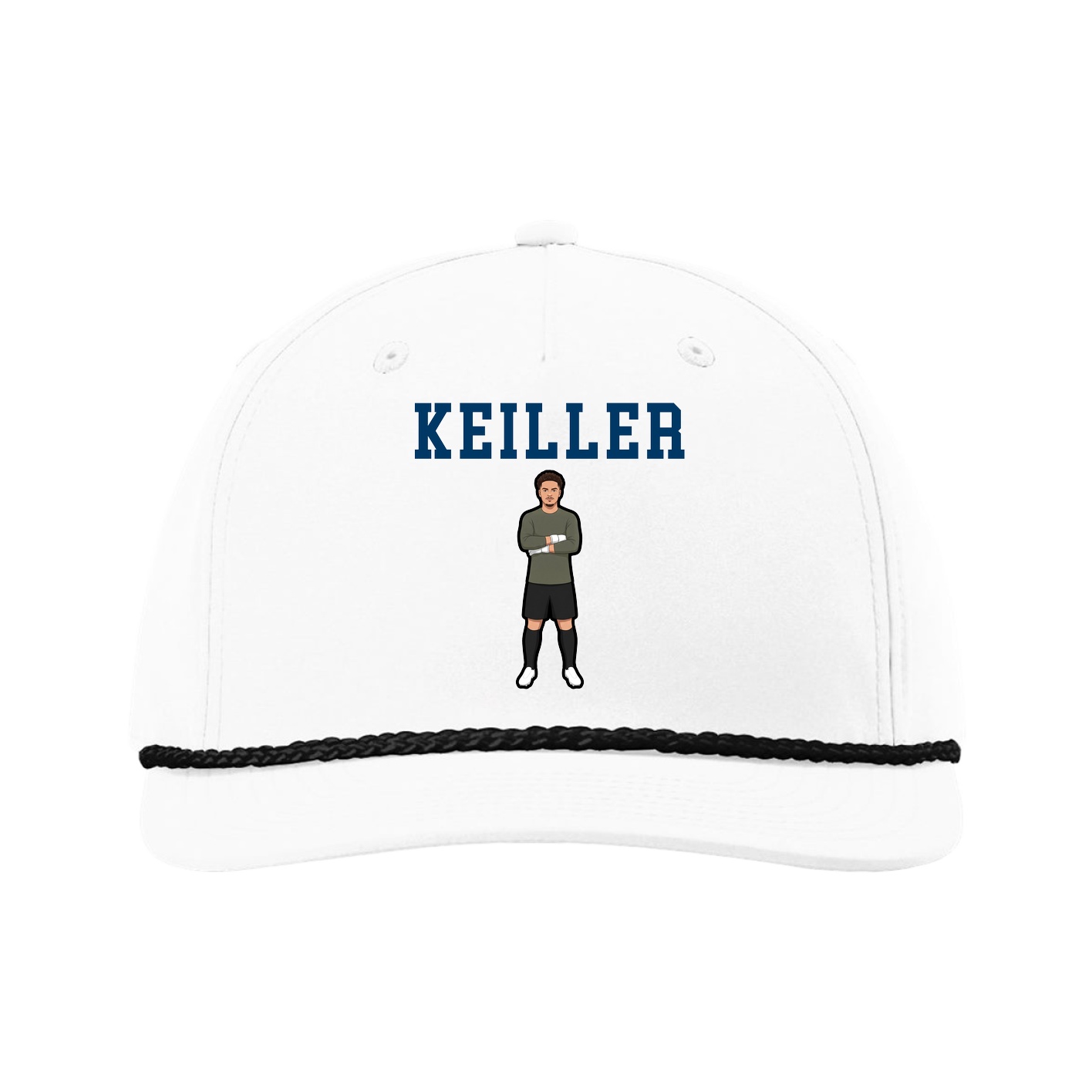 Five-Panel Classic Rope Cap — Shirsey in White