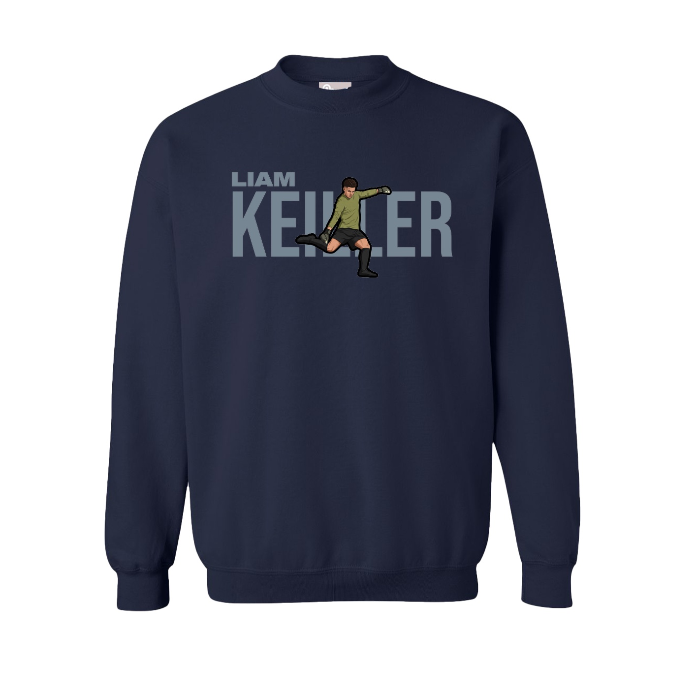 Fleece Crew — Player Name in Navy