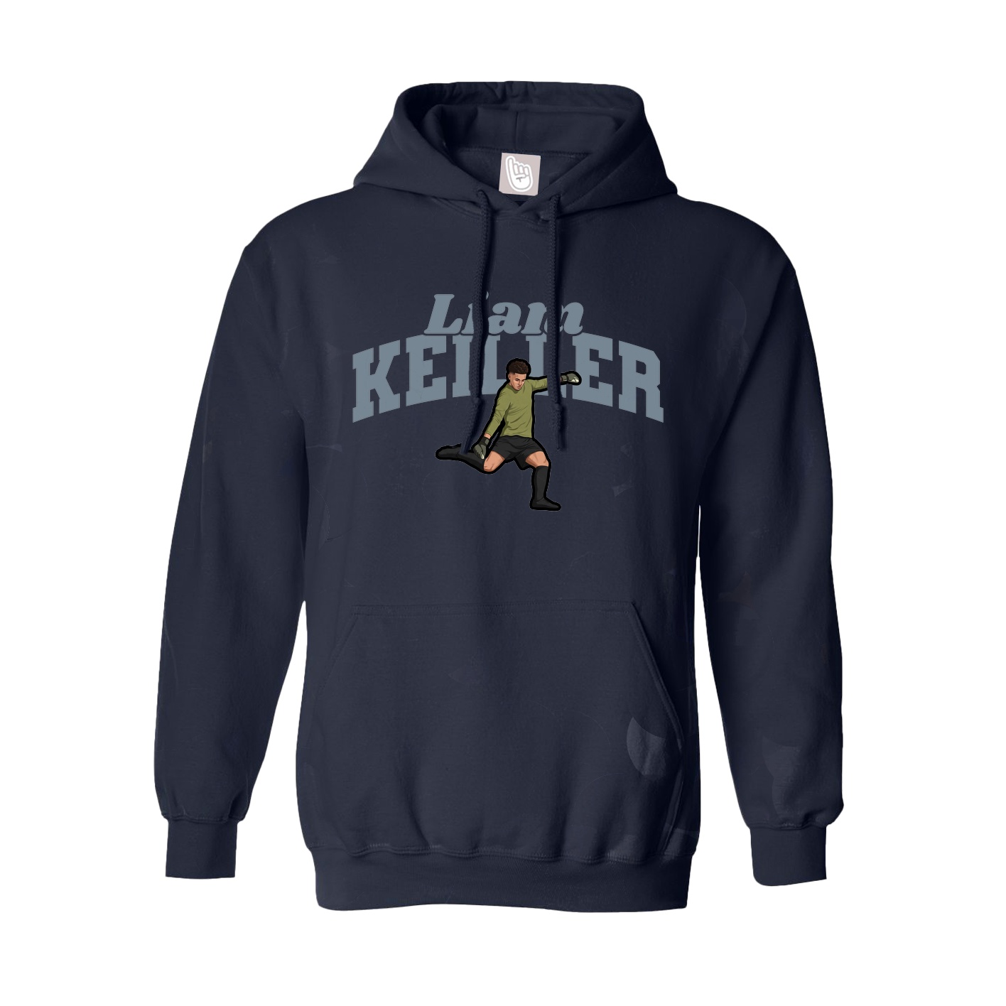Youth Hoodie — Signature Arch in Navy
