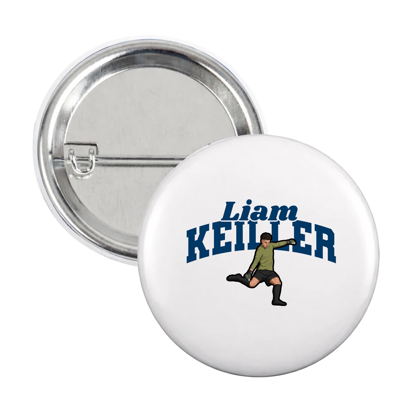 Game Day Button — Signature Arch in White