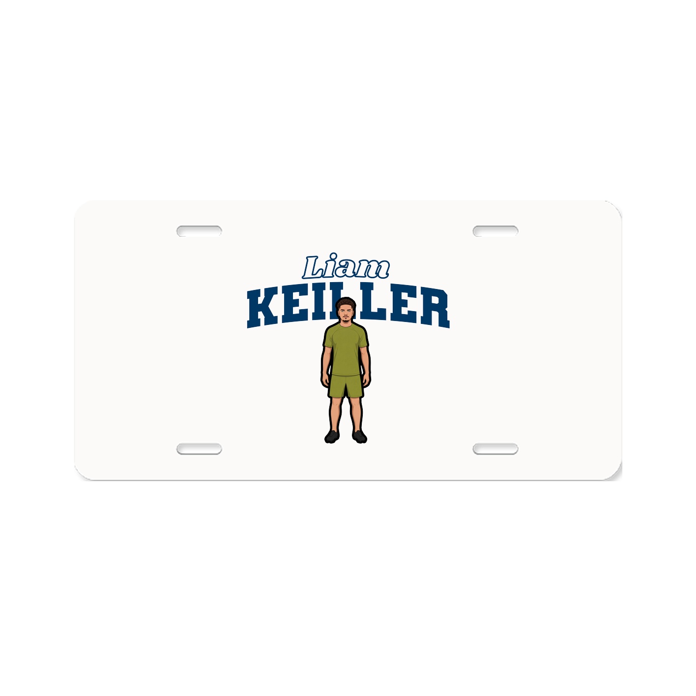 License Plate — Name Arch in Classic