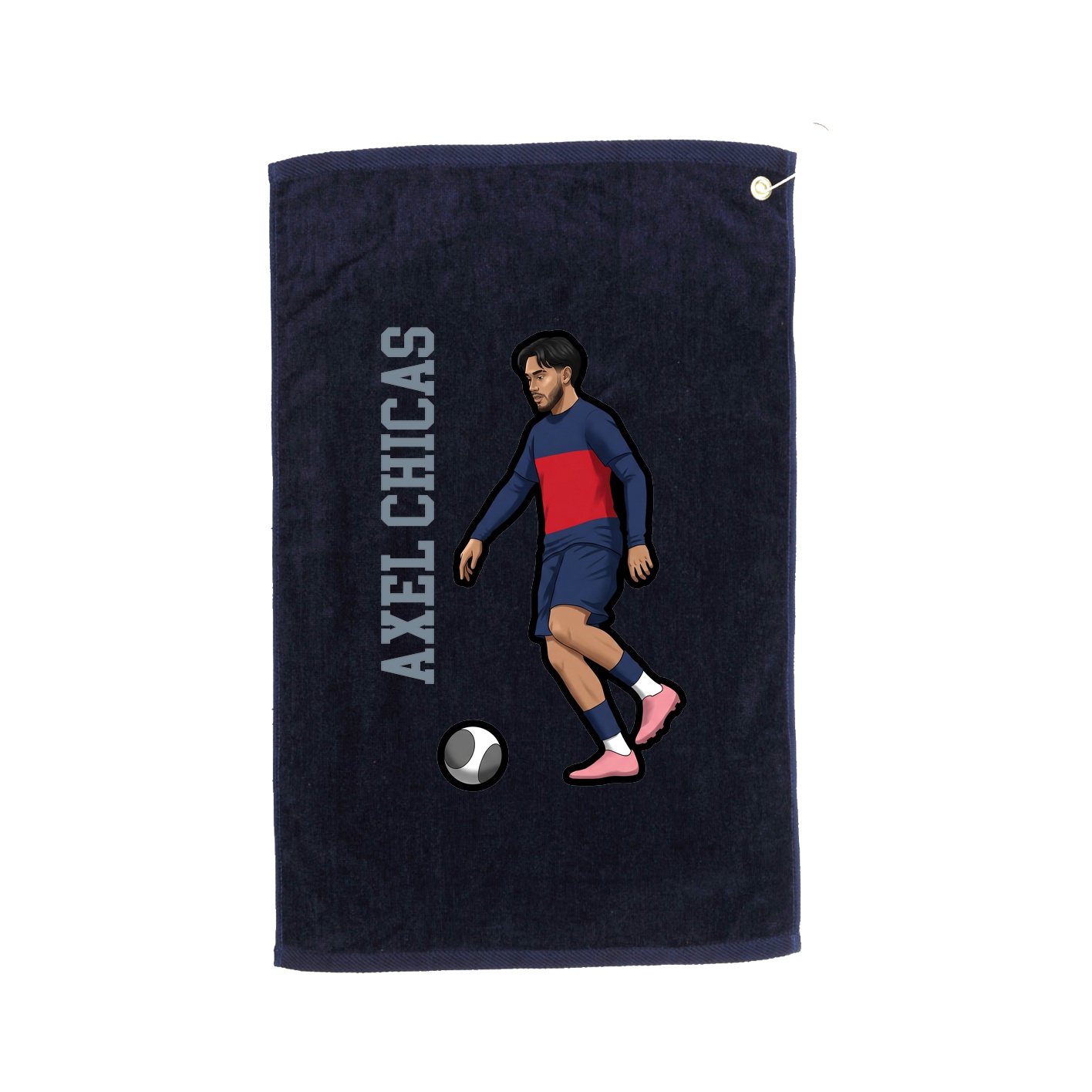 Golf Towel — Name Vertical in Navy