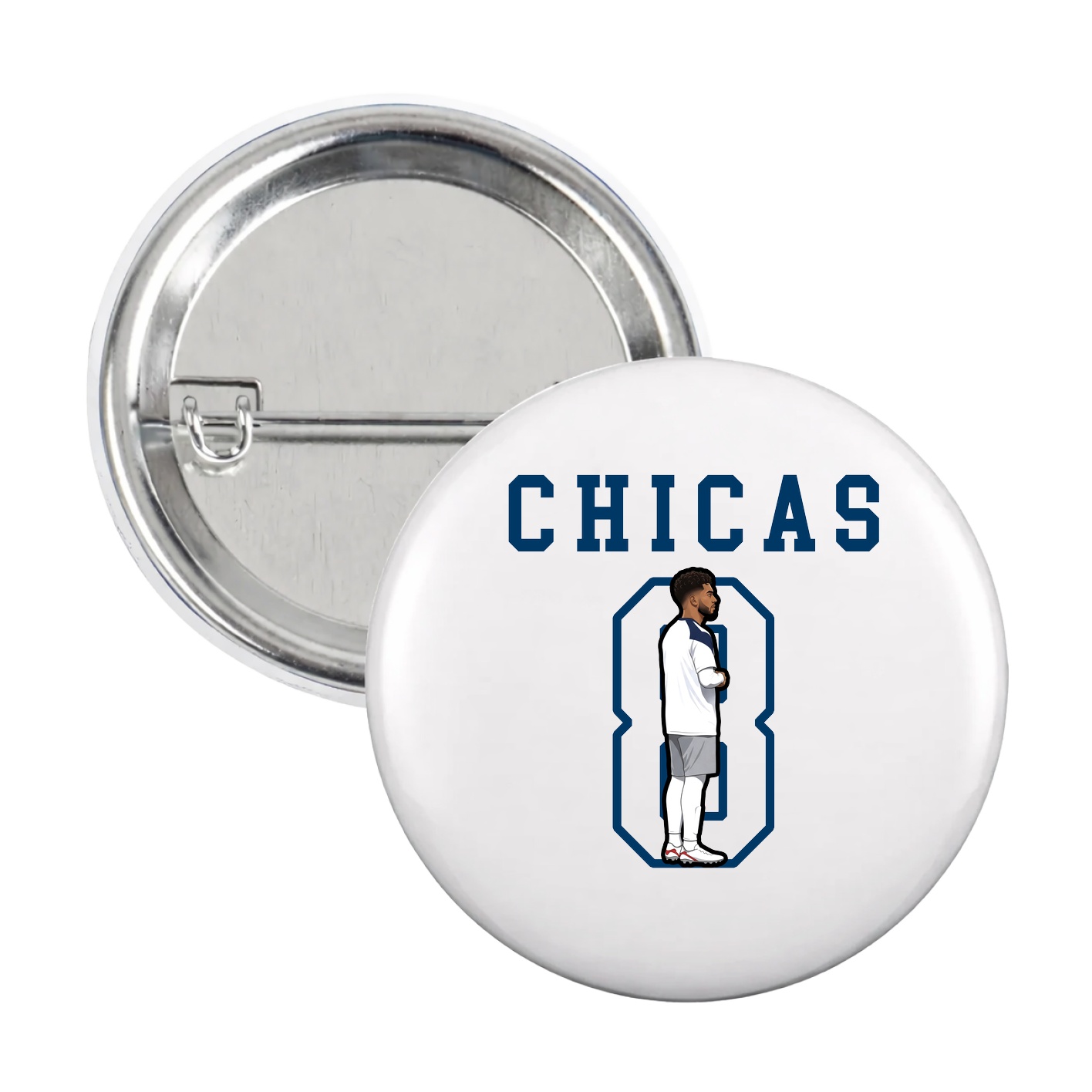Game Day Button — Shirsey in White