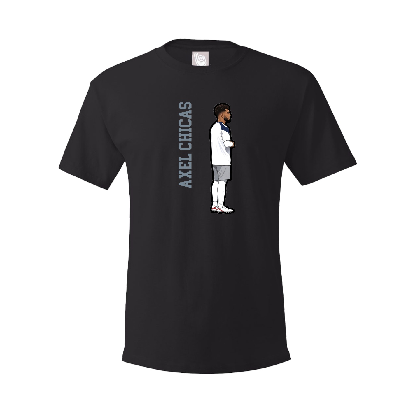 Youth Tee — Name Vertical in Black