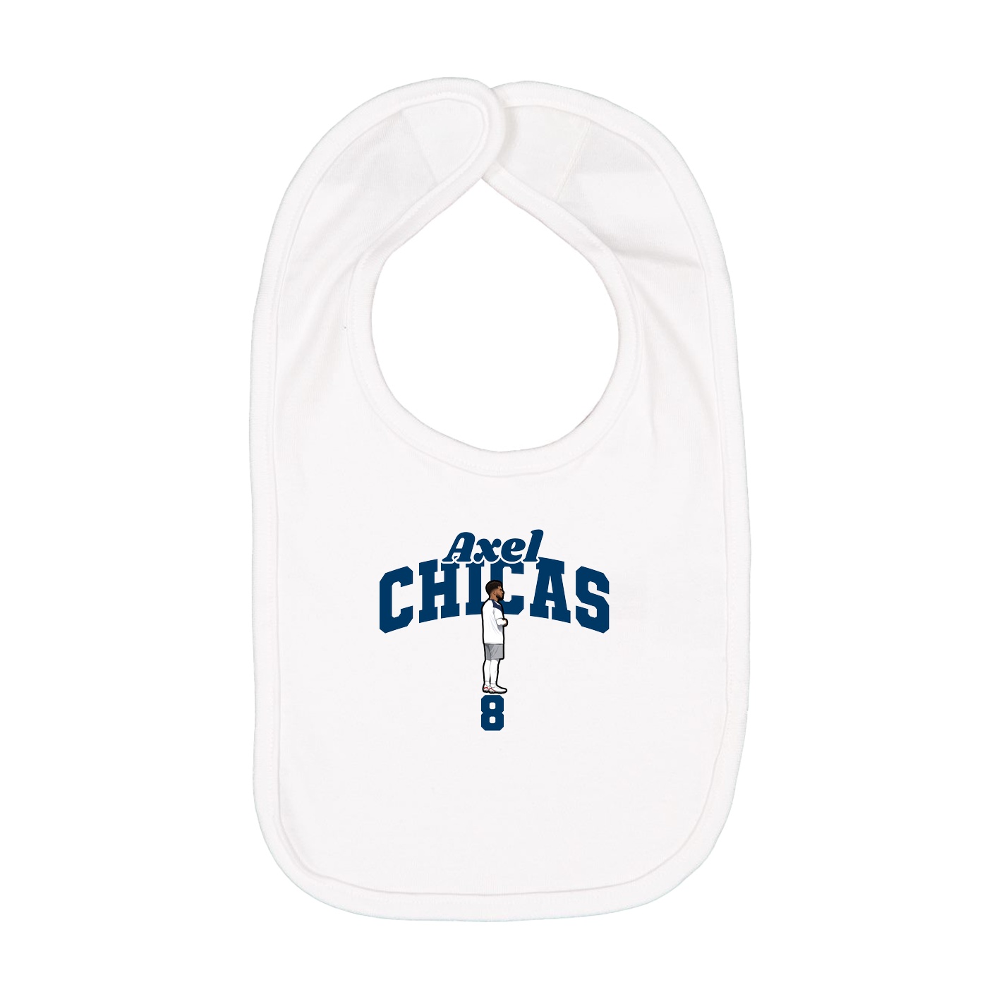 Infant Bib — Signature Arch in White