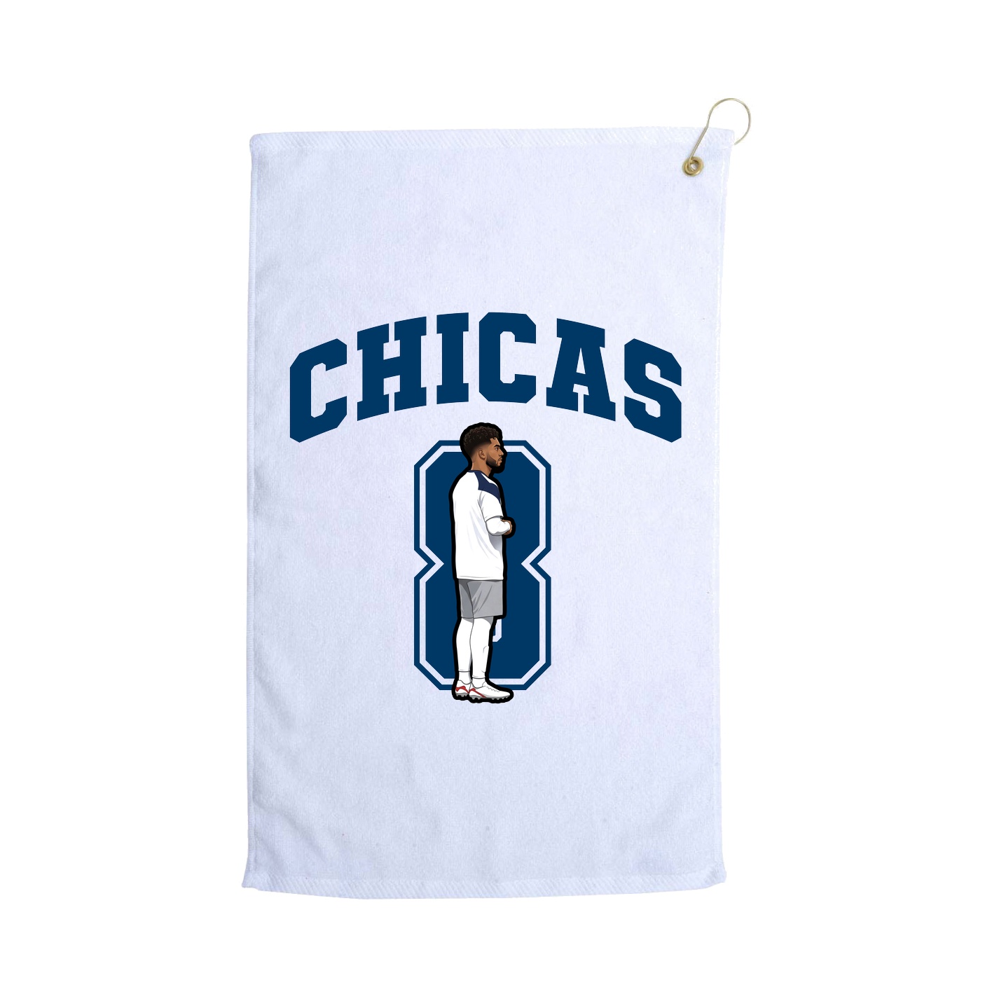 Golf Towel — Number in White
