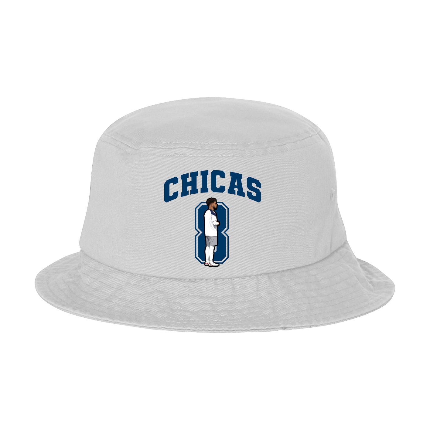 Bucket Cap — Number in White