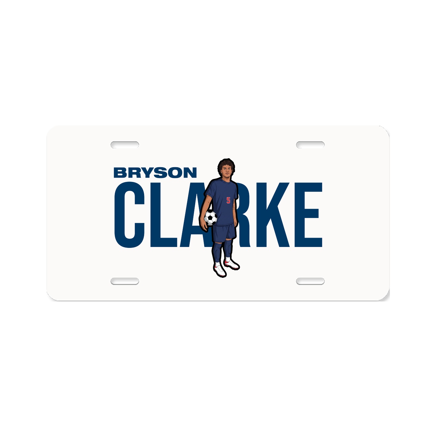 License Plate — Player Name in Classic