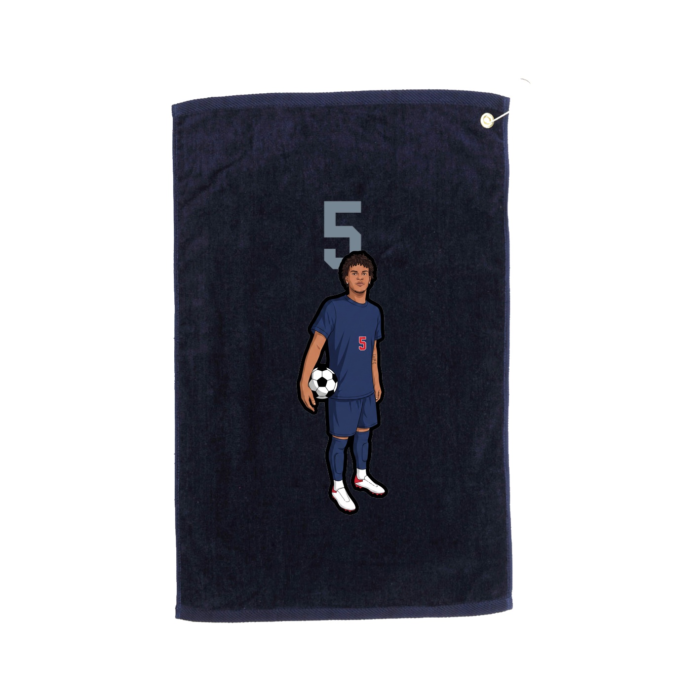 Golf Towel — Number Top in Navy
