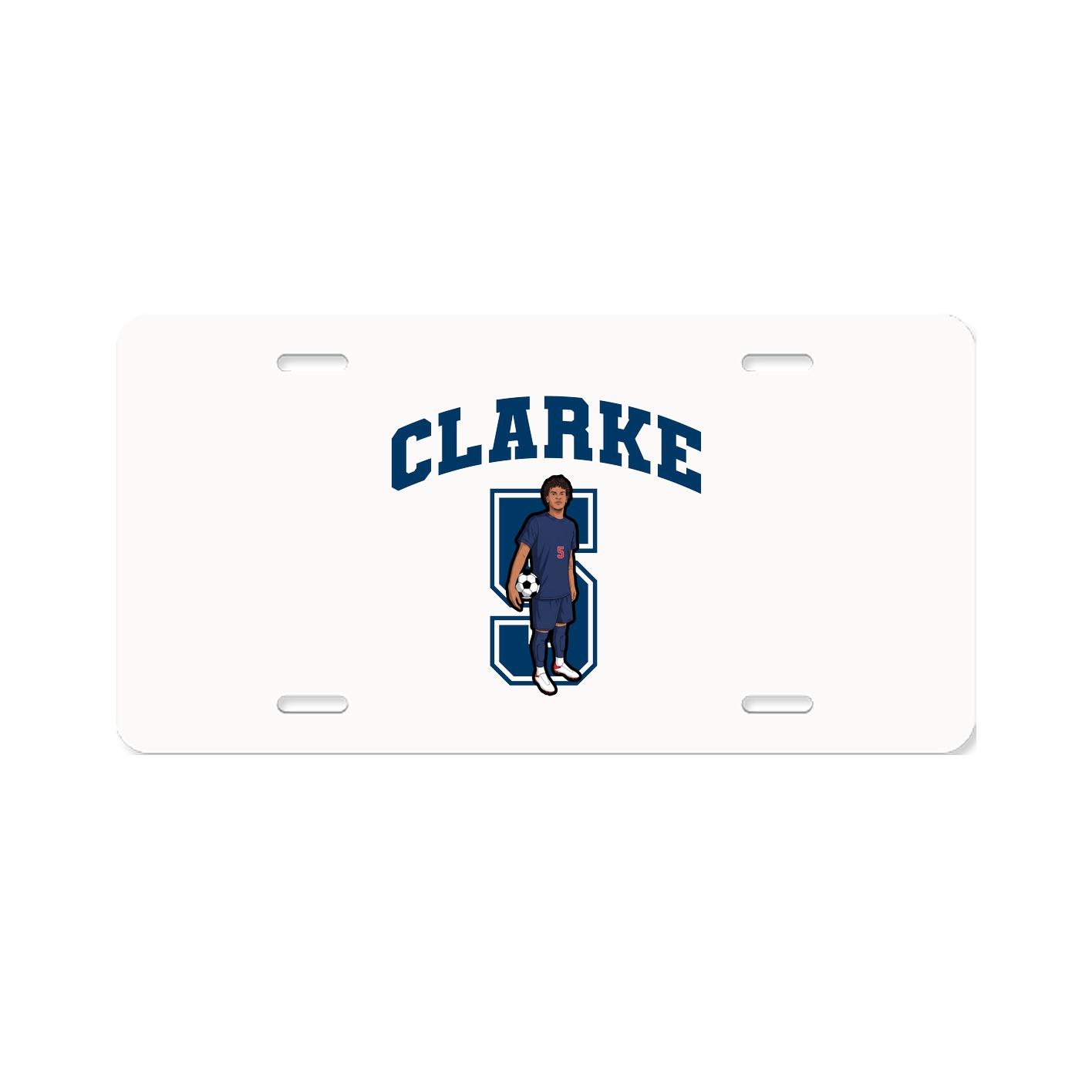 License Plate — Number in Classic