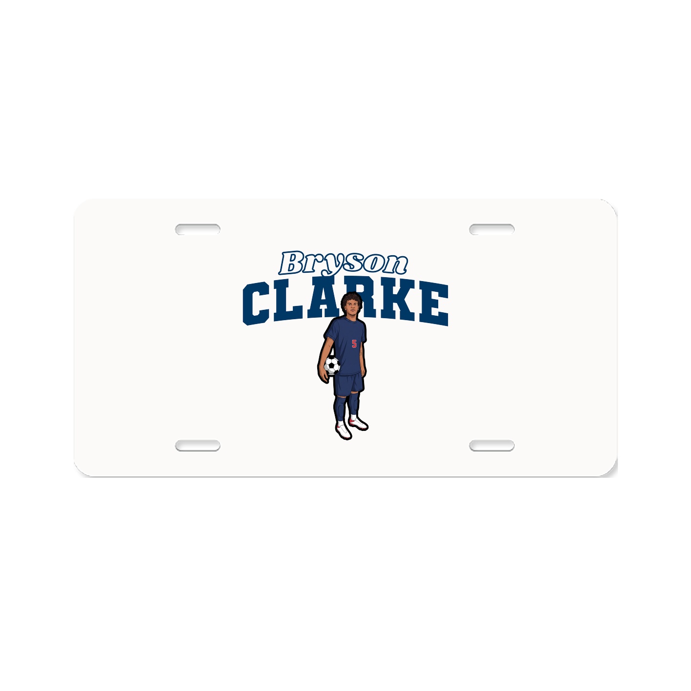 License Plate — Name Arch in Classic