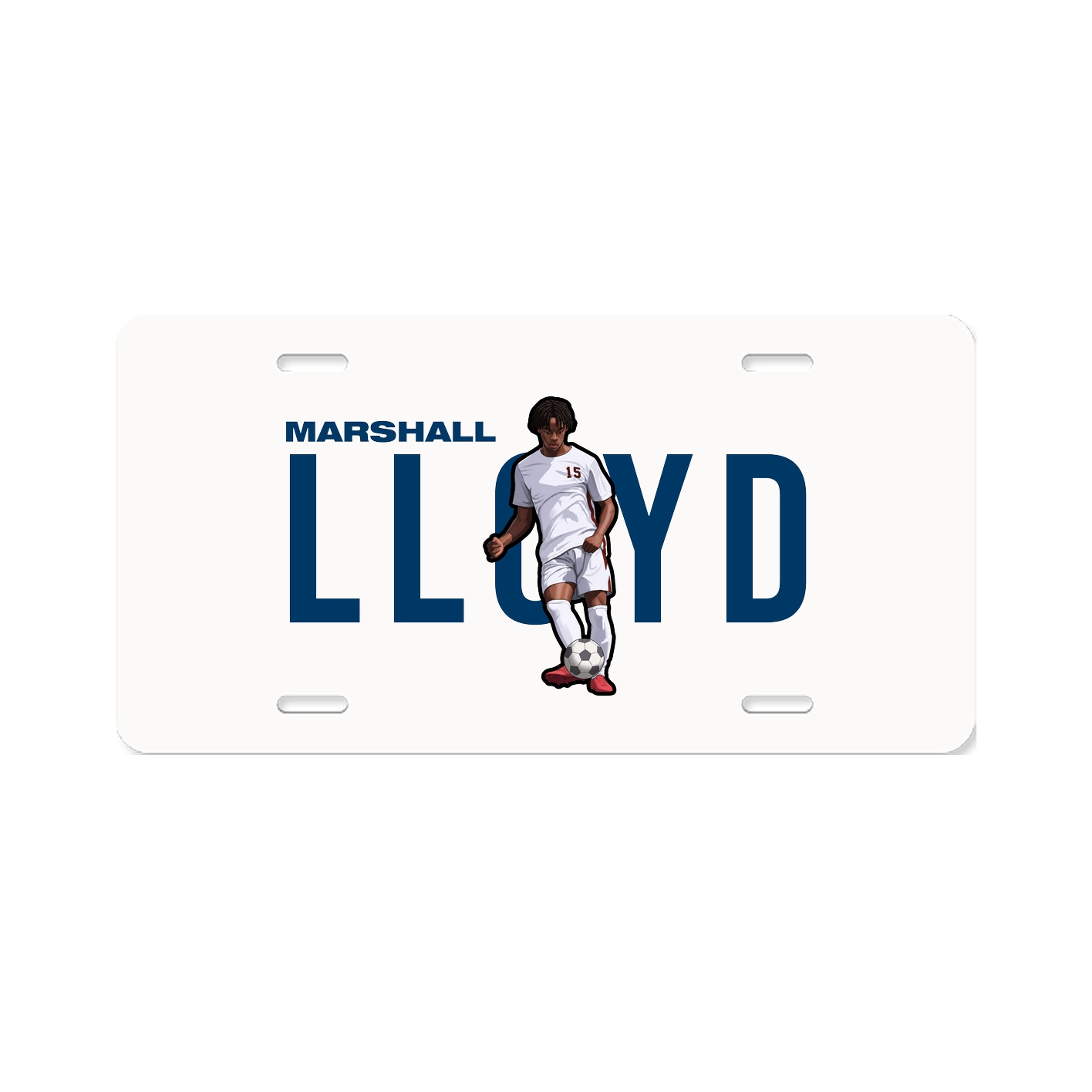License Plate — Player Name in Classic