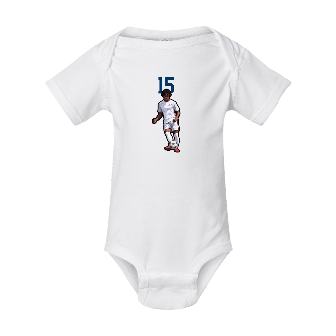 Baby Onesie — Number Top in White