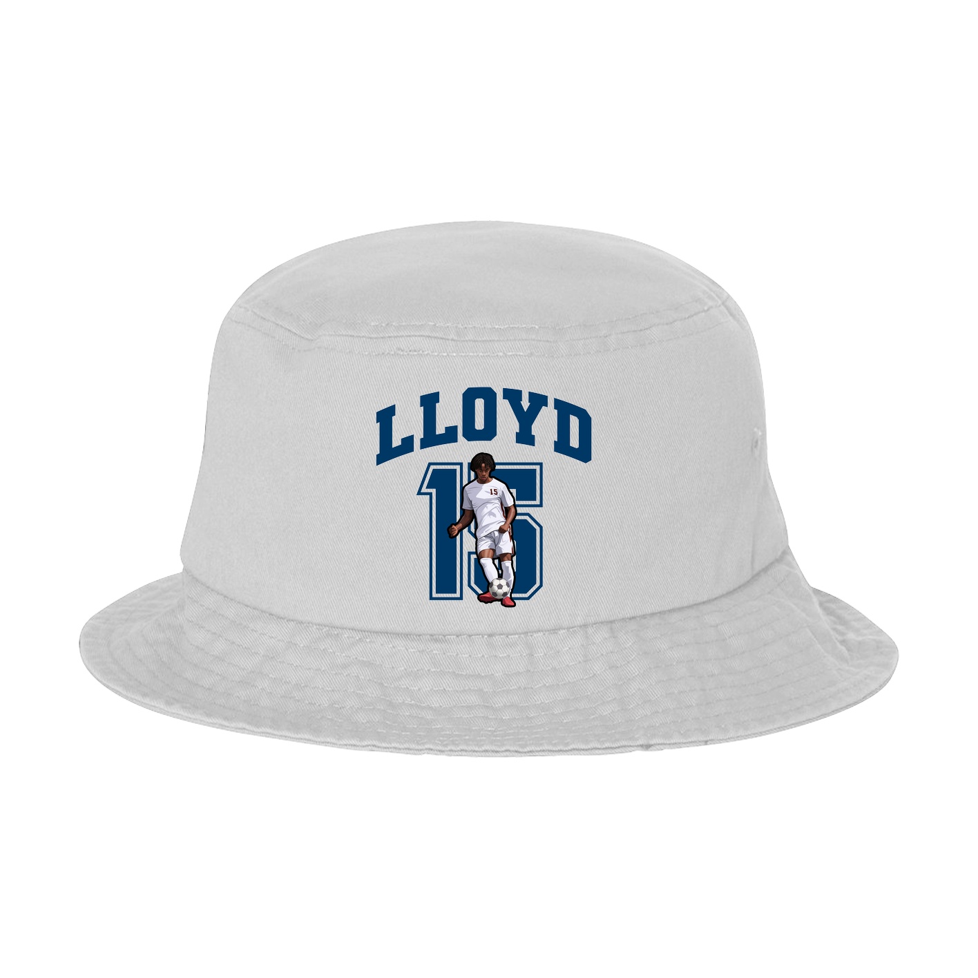 Bucket Cap — Number in White