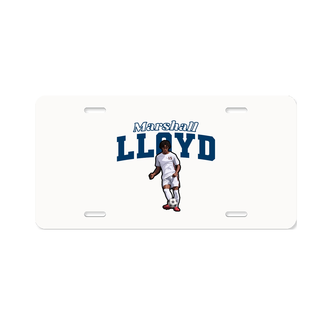 License Plate — Name Arch in Classic