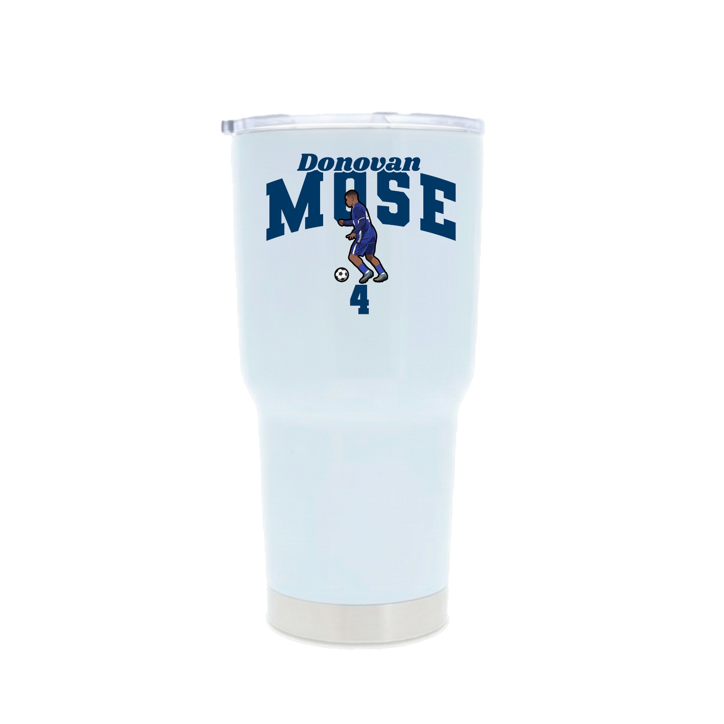 30oz Stainless Steel Tumbler — Signature Arch in White