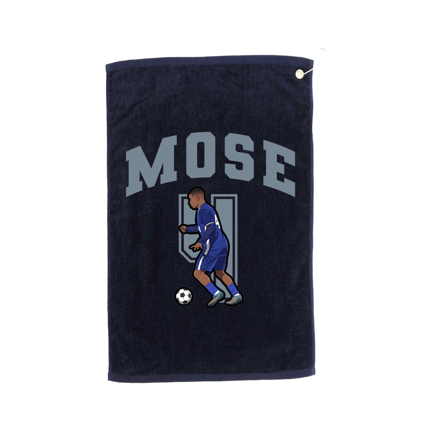 Golf Towel — Number in Navy