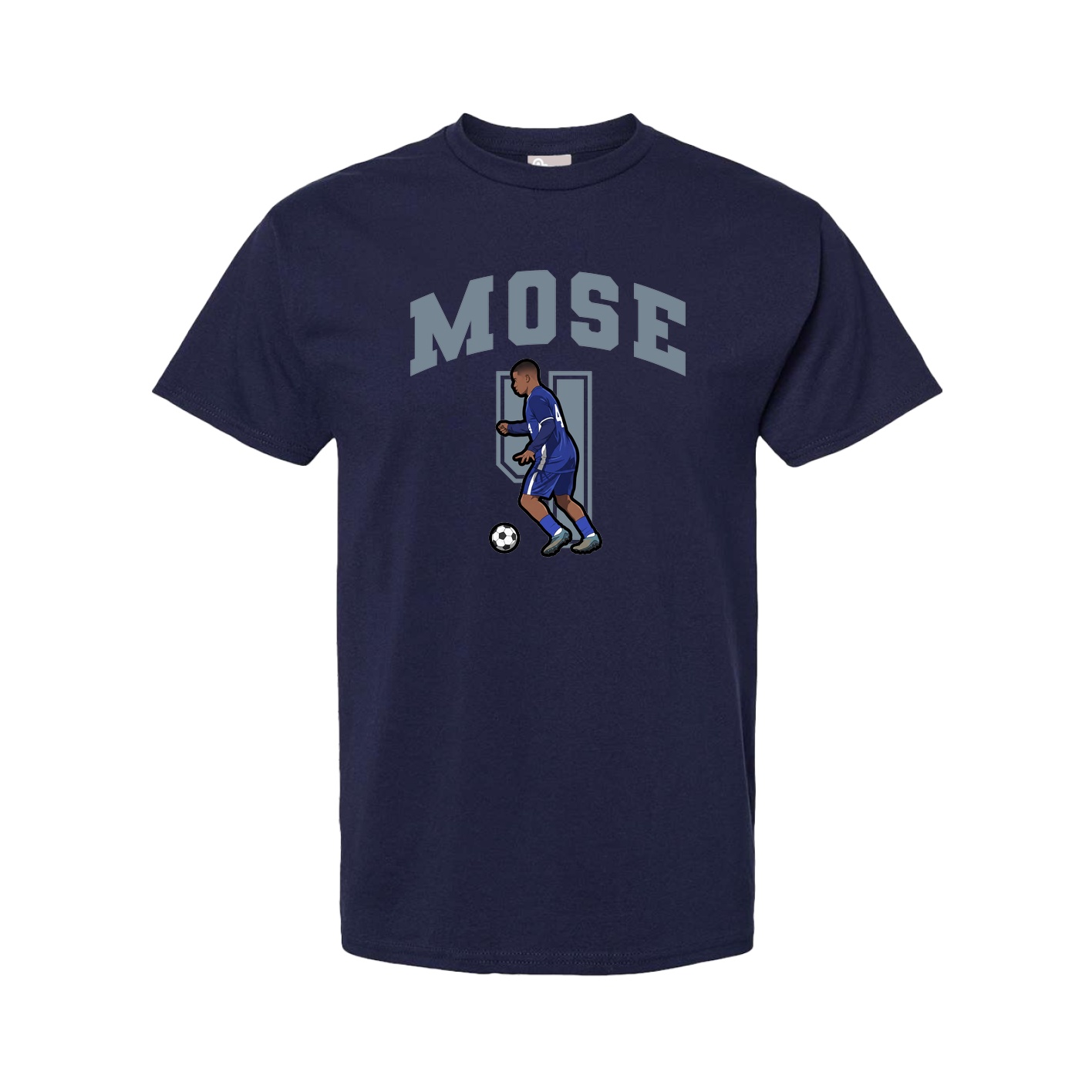 Youth Tee — Number in Navy