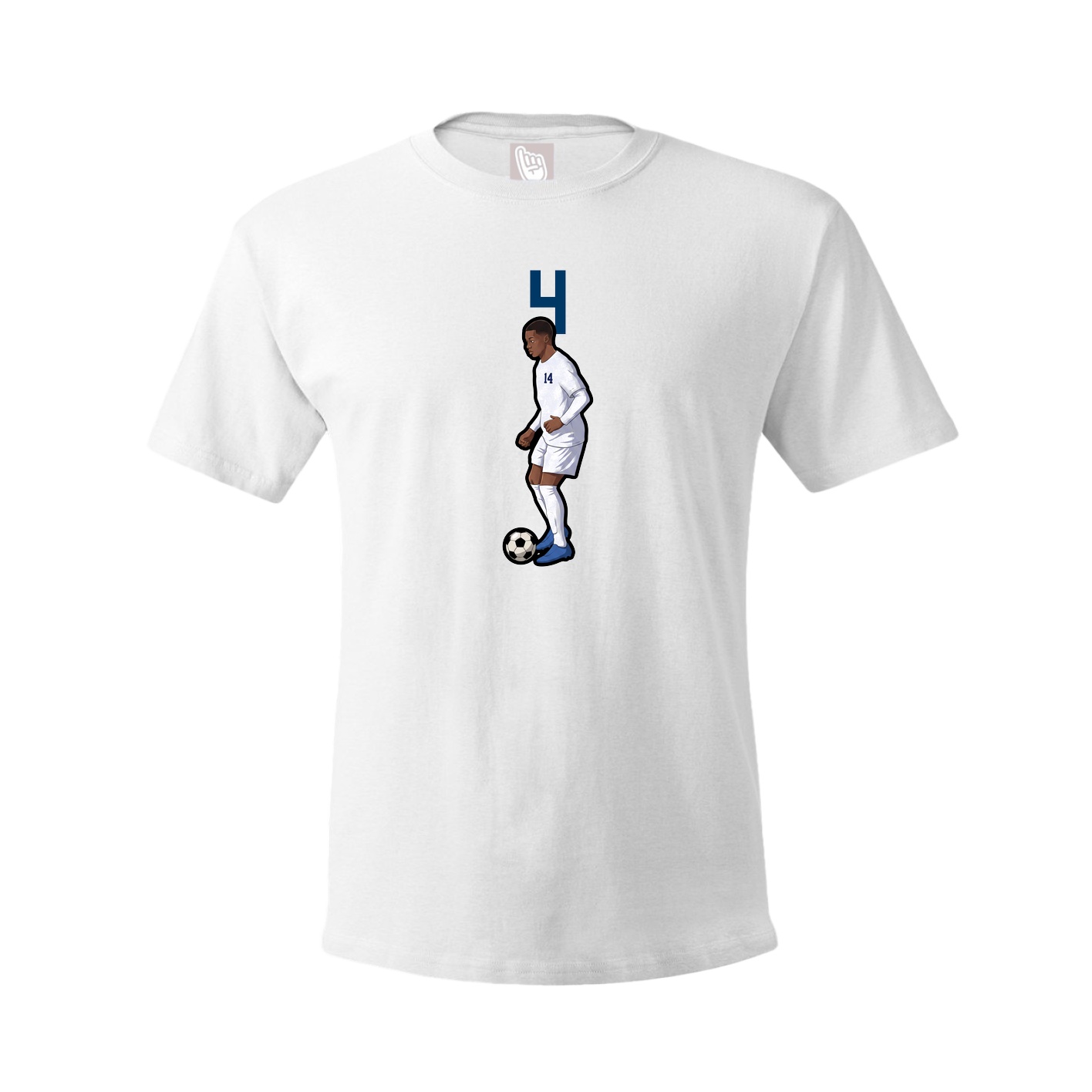 Tee — Number Top in White