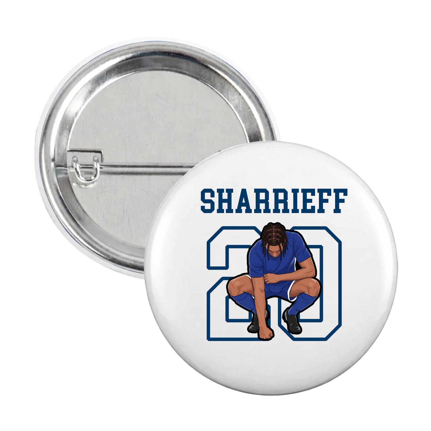 Game Day Button — Shirsey in White