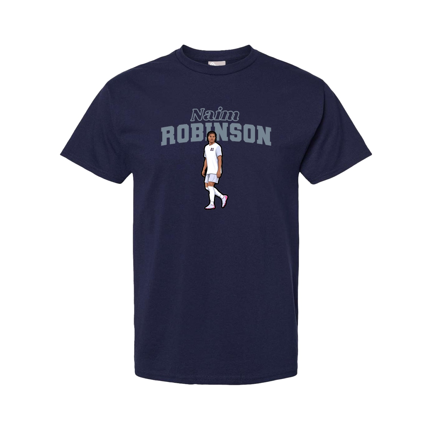 Youth Tee — Name Arch in Navy