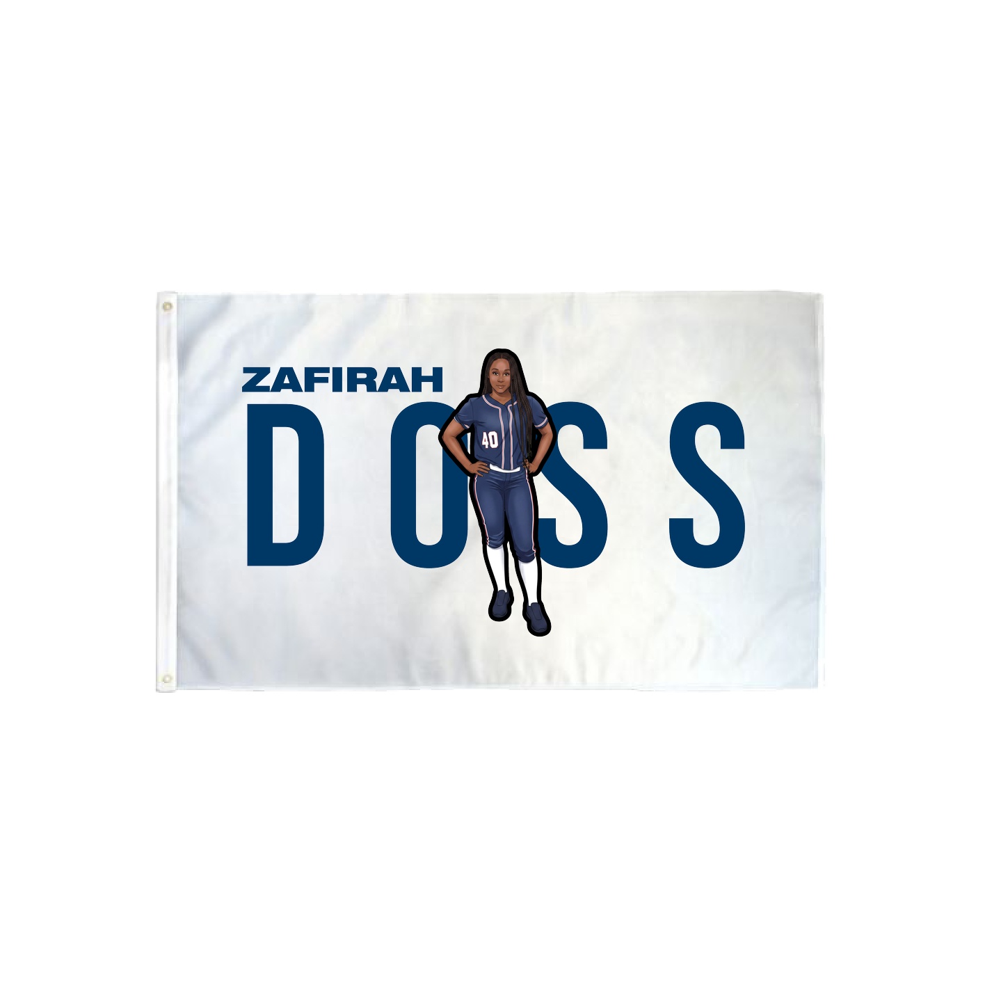 3x5 Flag — Player Name in Classic