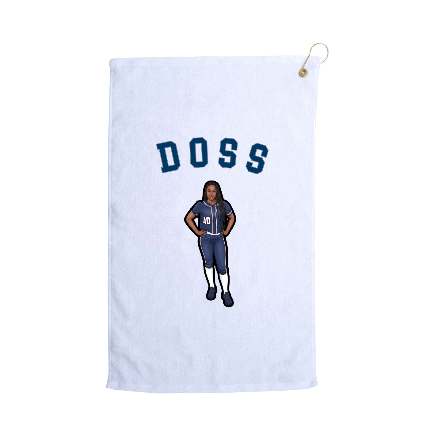 Golf Towel — Shirsey Arch in White
