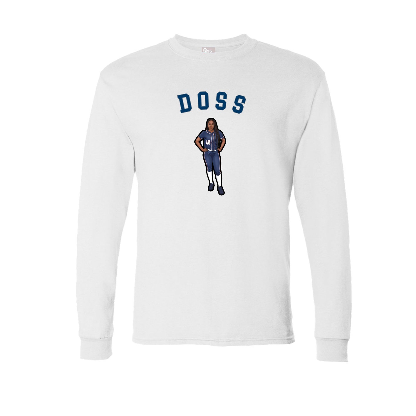 Long Sleeve Tee — Shirsey Arch in White